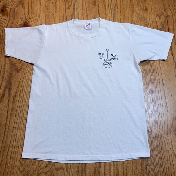 VTG Moody Blues‎ Hall Of Fame Shirt Men's Large Induct The Moodies Jerzees Band - Picture 1 of 10